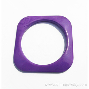 Square Plastic Acrylic Bangle Wholesale Plastic Jewelry